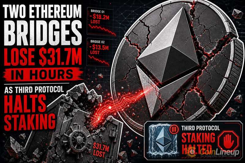 Два моста Ethereum, по сообщениям, потеряли $31,7 млн, а третий протокол приостановил стейкинг