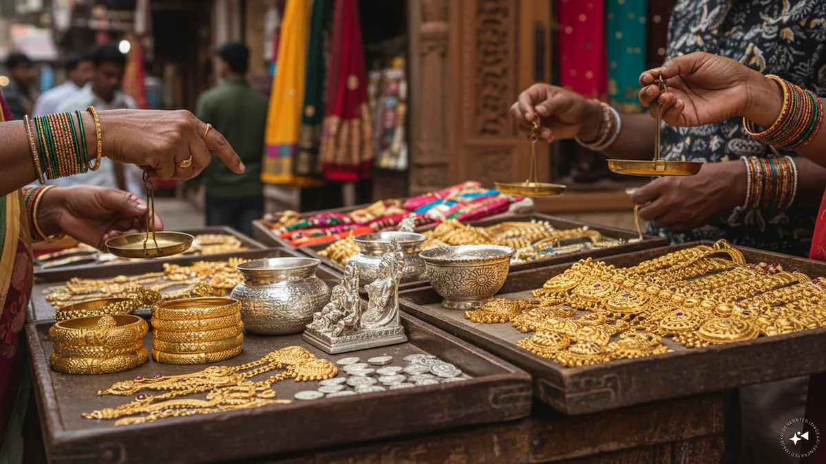 MCX-Gold-Futures steigen auf ₹1.55 Lakh je 10 Gramm auf Safe-Haven-Nachfrage; Silber gibt auf ₹2.36 Lakh je Kilogramm nach