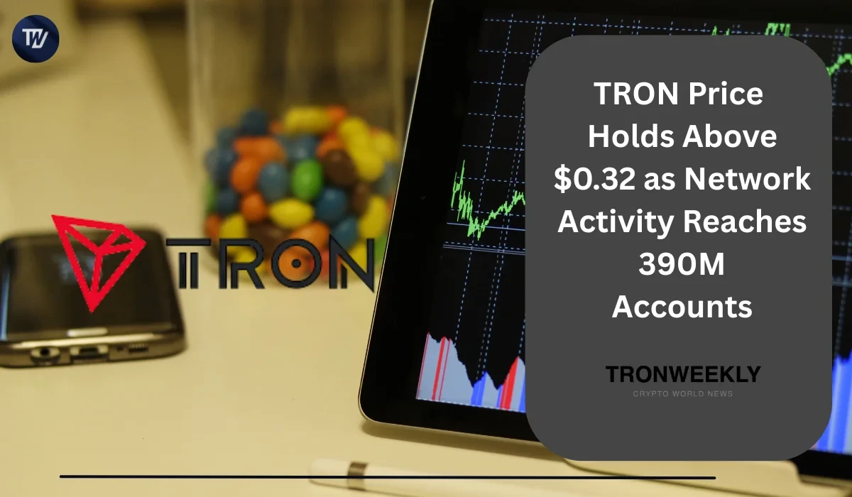 El precio de TRON apunta a una recuperación mientras 390M de cuentas marcan un hito