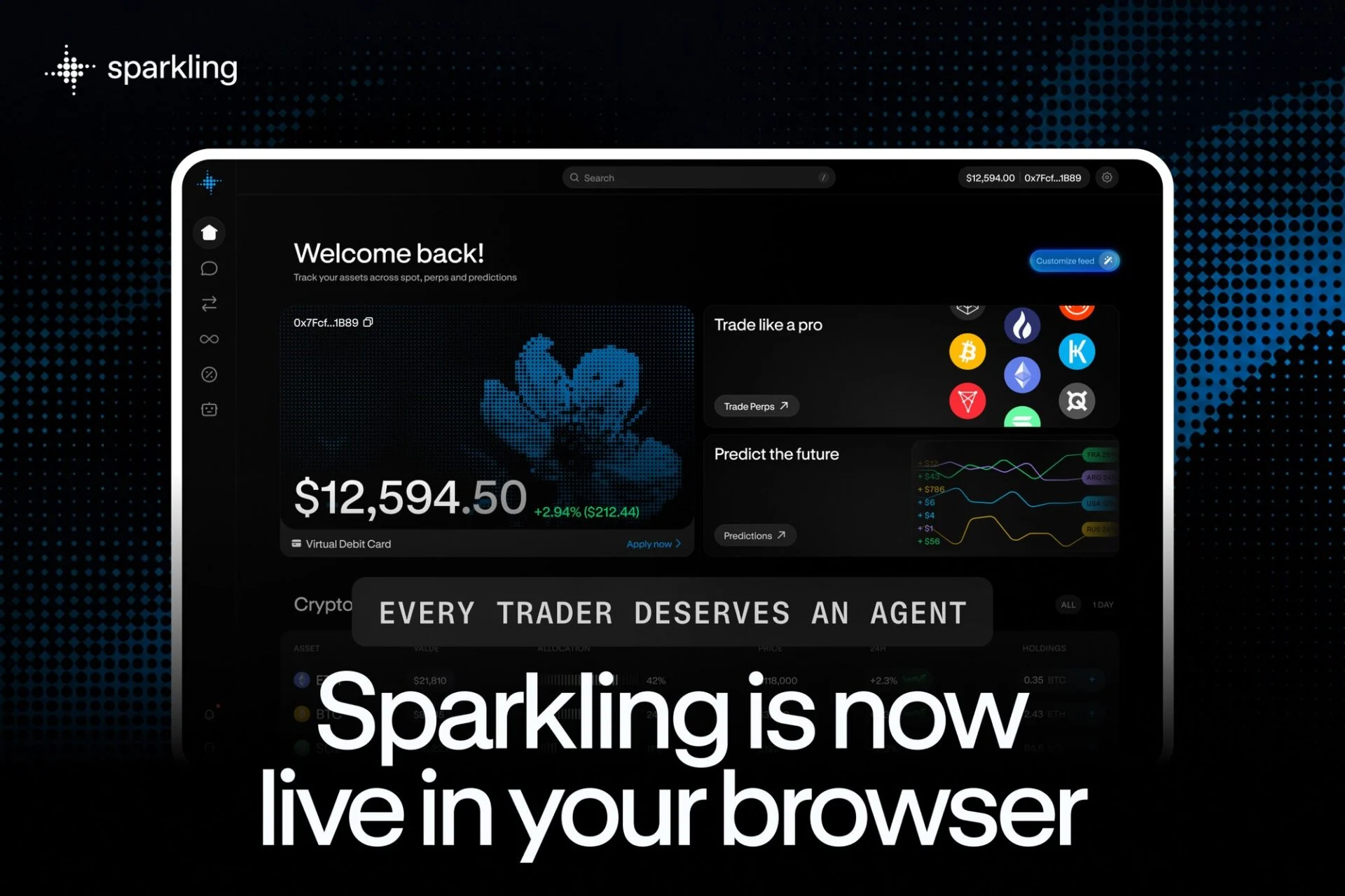 Sparkling startet Web-App und bringt ein vollständiges Trading-Terminal samt KI-Agent in den Browser