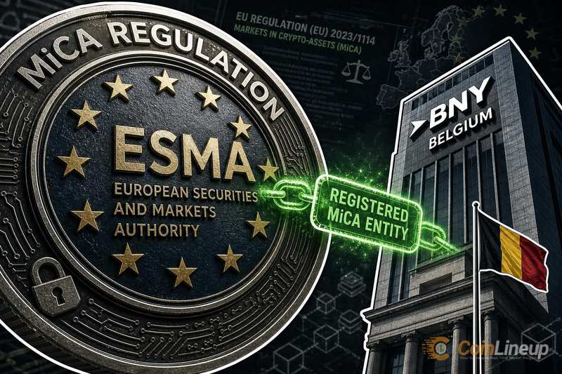 Бельгийское подразделение BNY добавлено в реестр MiCA ESMA вместе с еще 15 провайдерами