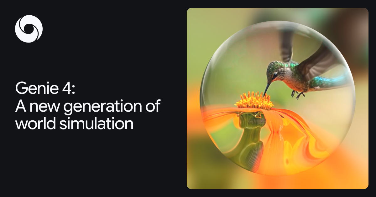 Google DeepMind announces Genie 4 world simulation model
