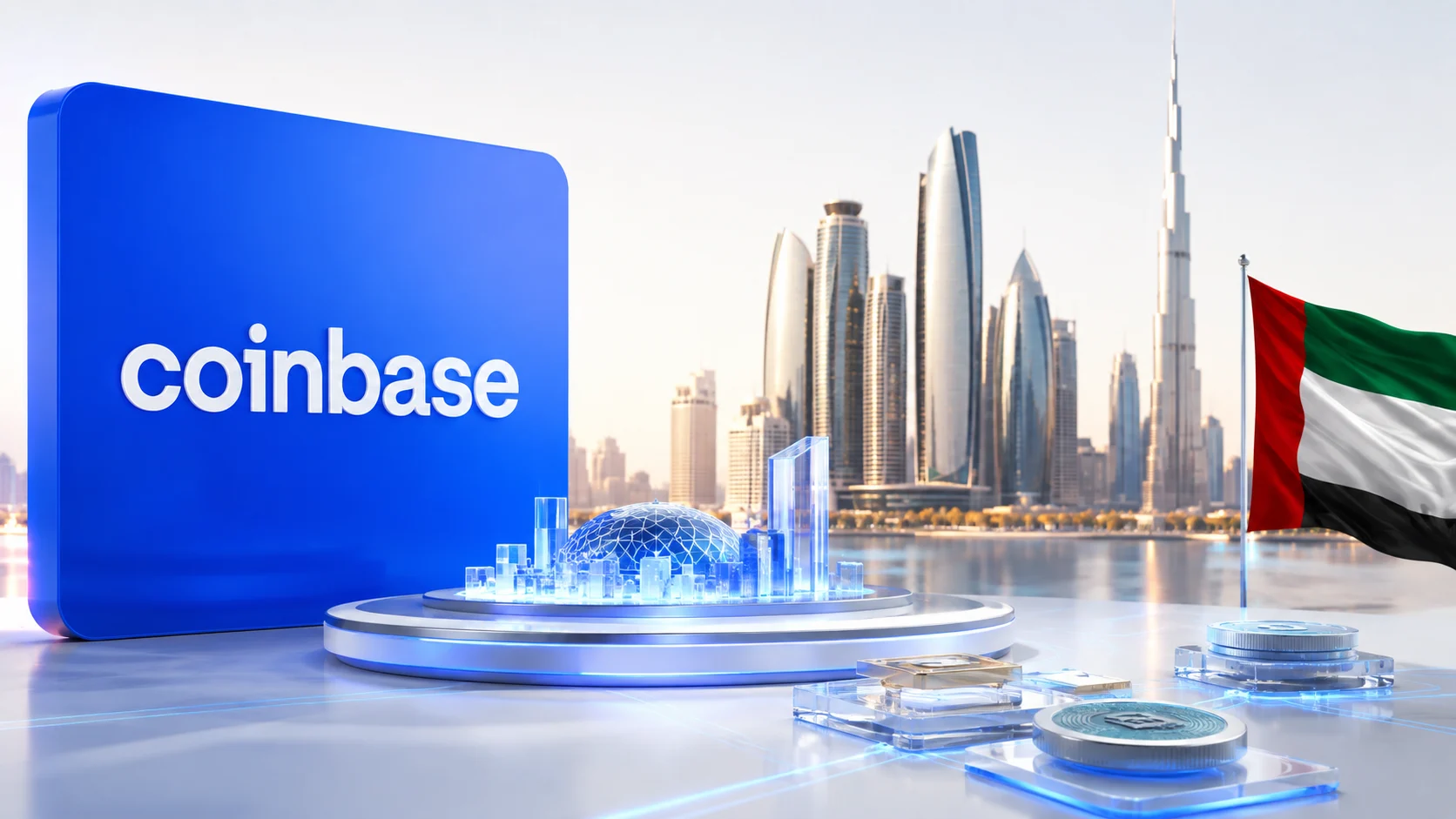 Coinbase Obtiene Licencia en Abu Dhabi para Construir un Centro Internacional de Tokenización