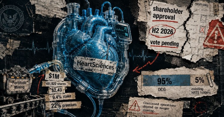 Zcash 矿工 Fortitude 在股东投票前买入合并目标 HeartSciences 9.4% 股权