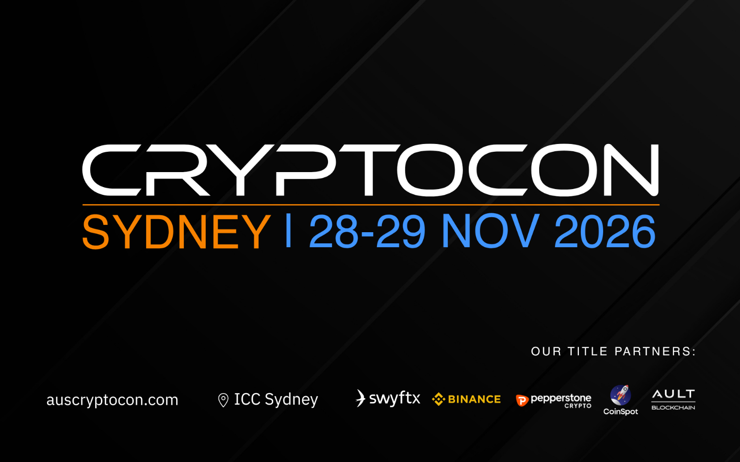 CryptoCon Sydney возвращается в ICC Sydney: в 2026 году общий вход будет бесплатным