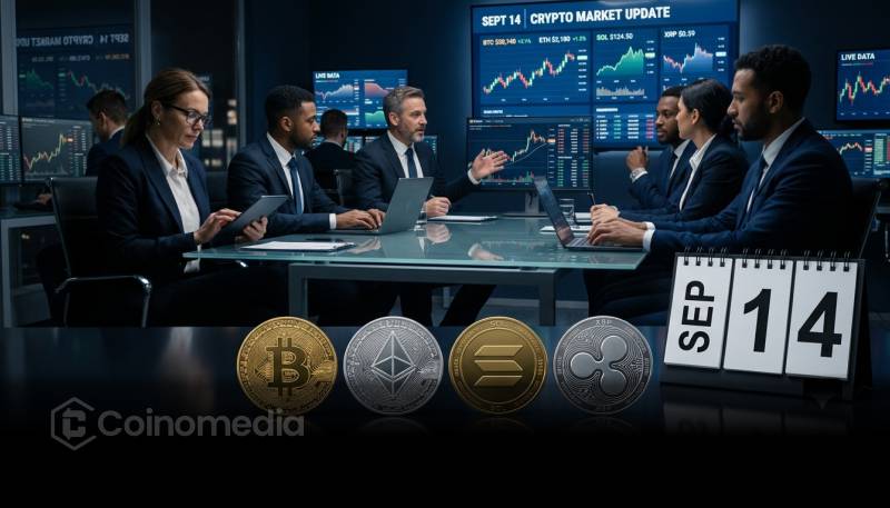 Los ETF de Bitcoin, Ethereum, Solana y XRP registran entradas el 14 de septiembre