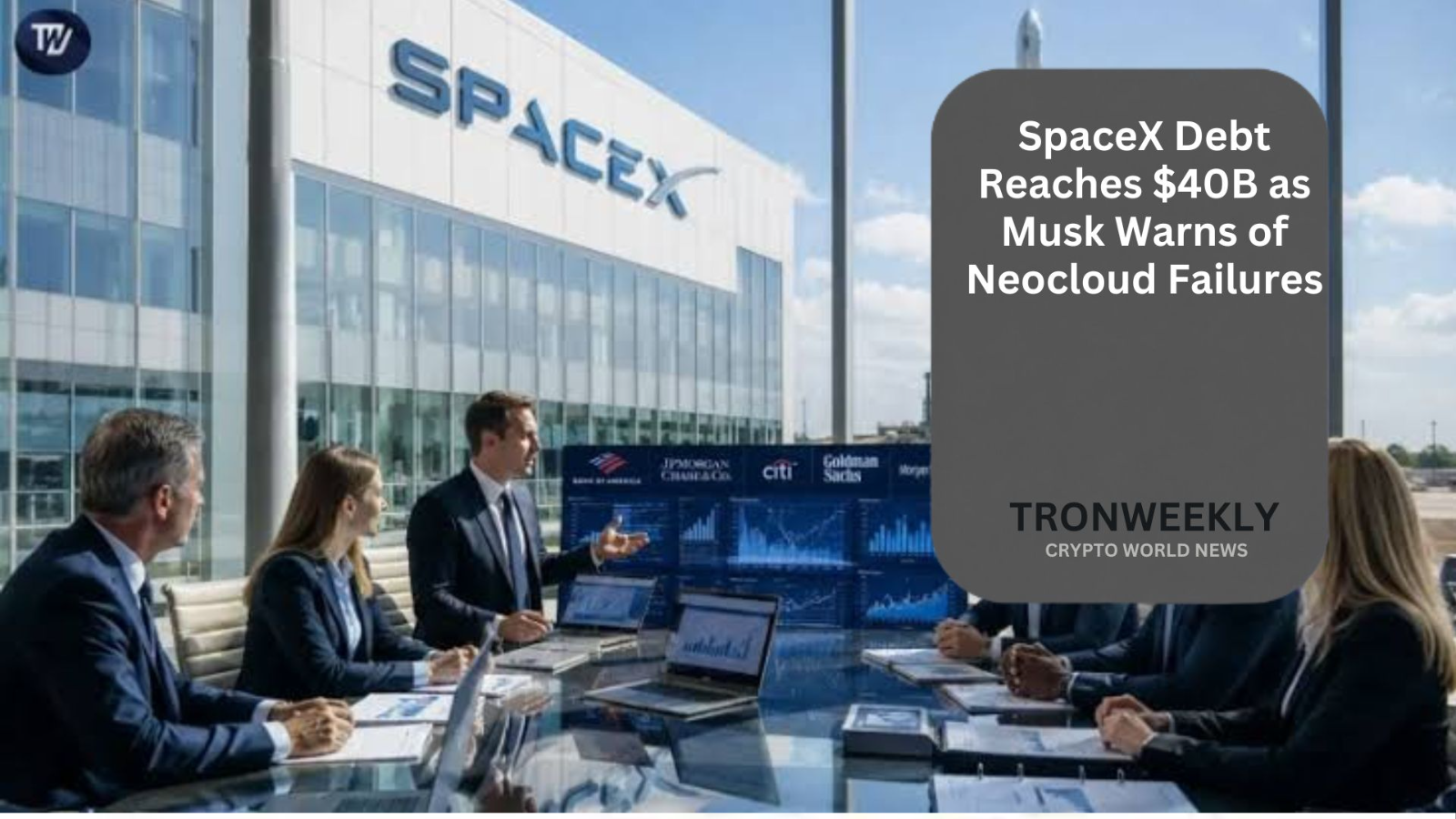 SpaceX ottiene 40 miliardi di dollari in debito per le GPU mentre Musk avverte di fallimenti tra le neocloud
