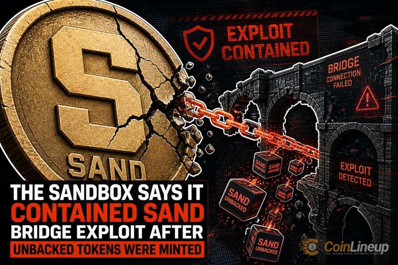 The Sandbox称已控制SAND桥梁漏洞，攻击者铸造了无担保代币