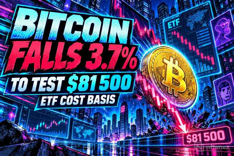 Bitcoin упал на 3,7% и тестирует базовую стоимость ETF на уровне $81 500