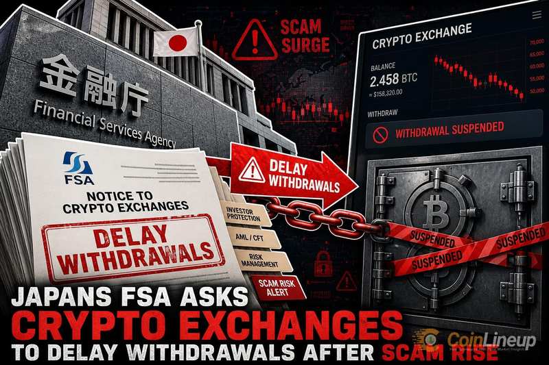 Japońska FSA wzywa giełdy kryptowalut do opóźniania wypłat w związku z rosnącą falą oszustw