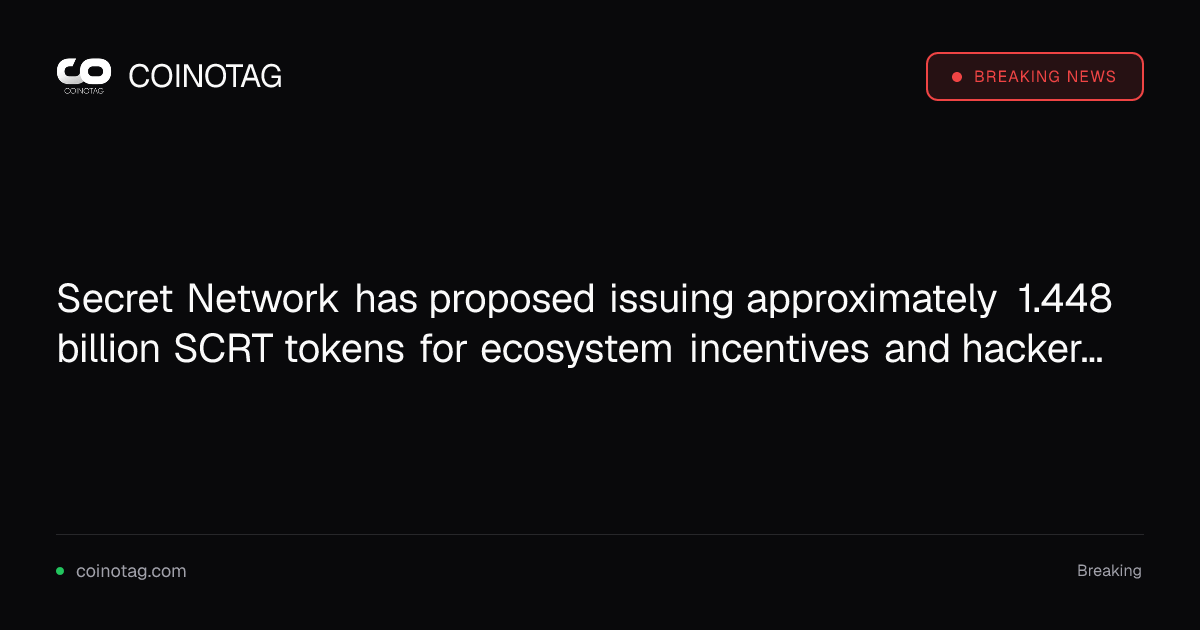 В исходном материале нет текста статьи о предложении Secret Network SCRT