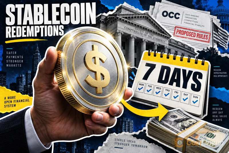 OCC規則案、大量流出時のステーブルコイン償還に最大7日間を認める可能性