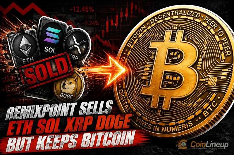 In Japan genoteerde Remixpoint verkoopt ETH, SOL, XRP en DOGE en behoudt uitsluitend Bitcoin in kas