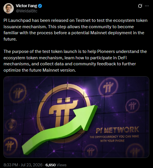 Pi Network Rilascia Pi Launchpad sulla Testnet per l'Esplorazione dei Token di Ecosistema