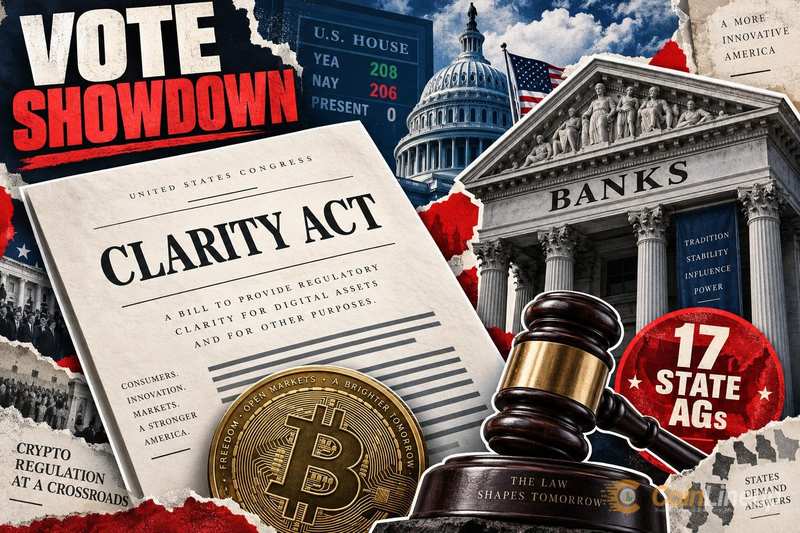 Банки и генпрокуроры 17 штатов выступают против закона CLARITY накануне голосования