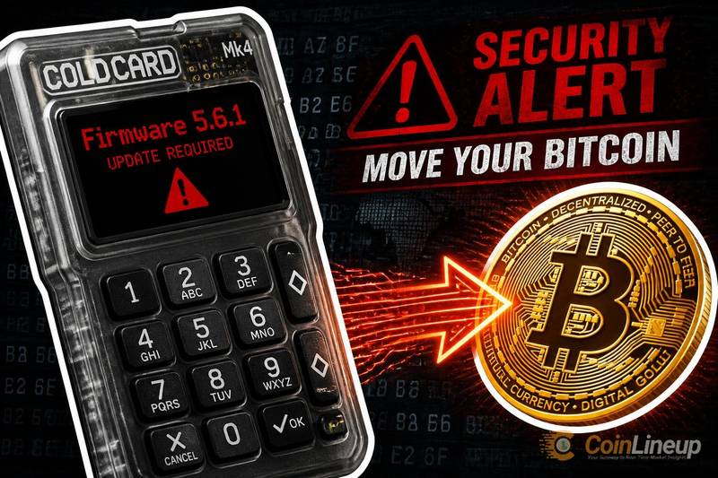 Coldcard выпустила прошивку 5.6.1 и призывает затронутых пользователей перевести их Bitcoin