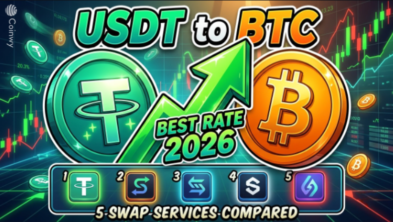 Meilleur taux USDT vers BTC en 2026 : comparaison de 5 services d’échange