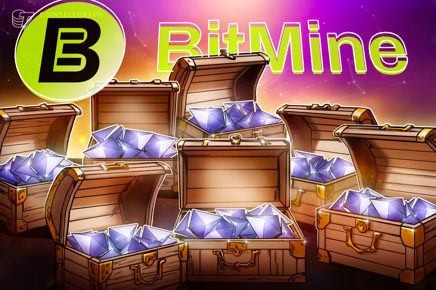 Bitmine 質押超過 500 萬枚 ETH,金庫資產達 158 億美元