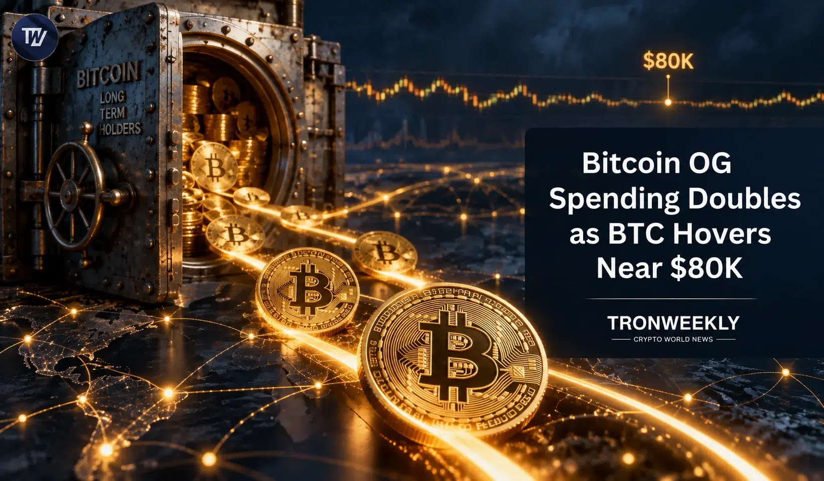 Od dawna uśpione portfele Bitcoin OG podwajają aktywność wydatkową, gdy BTC utrzymuje się wokół 80 tys. USD