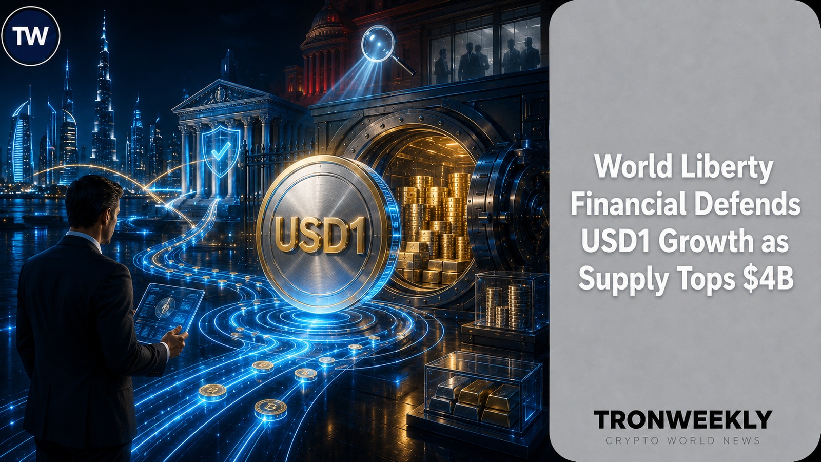 World Liberty Financial защищает рост USD1 на фоне превышения объёма предложения отметки в $4 млрд