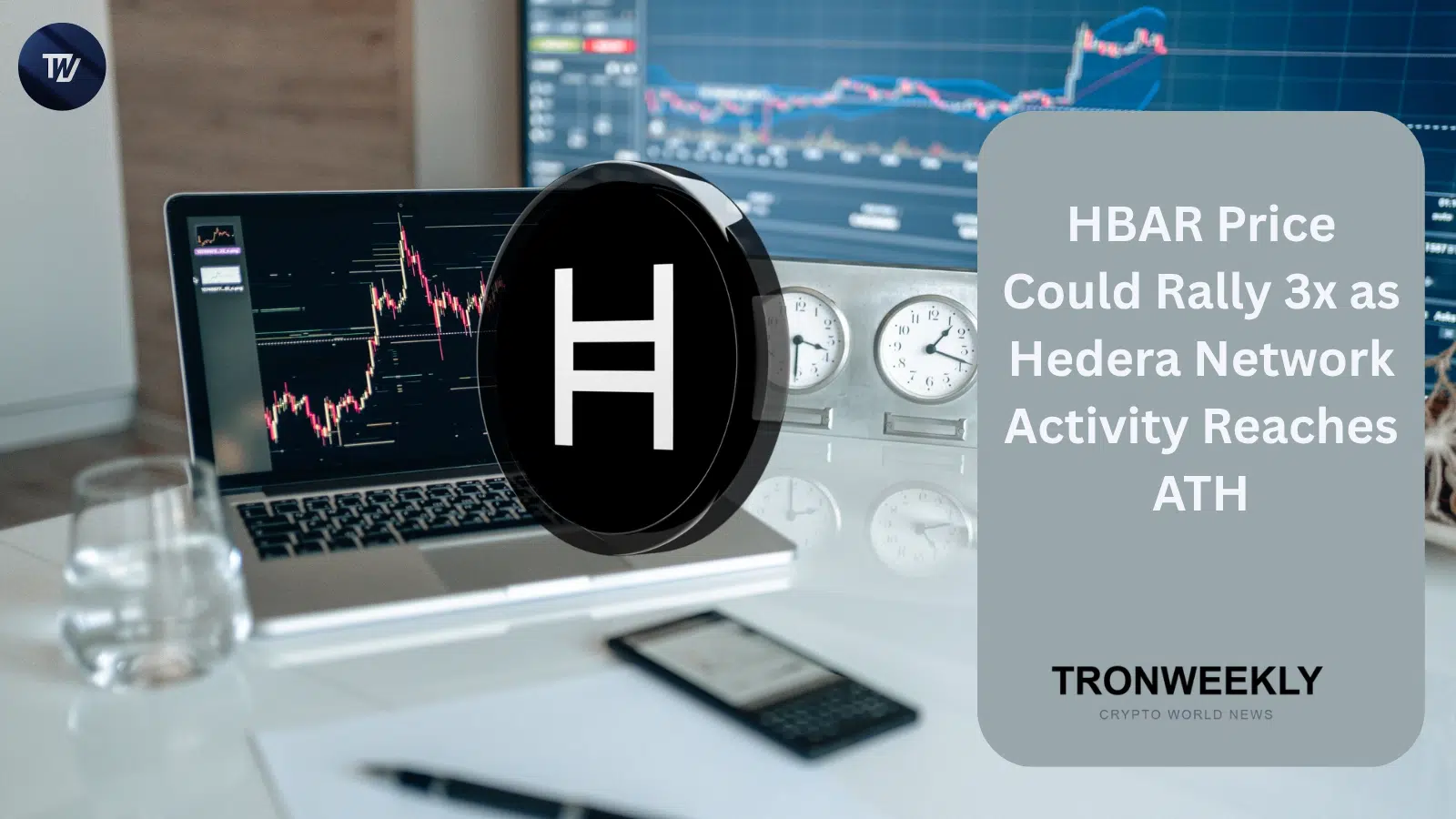 Цена HBAR может вырасти втрое на фоне рекордной активности сети Hedera