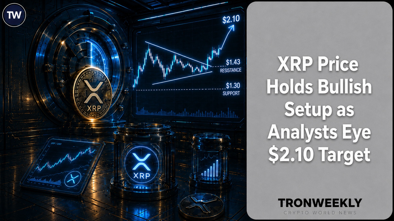 XRP Price Holds Bullish Setup as Analysts Eye $2.10 Target