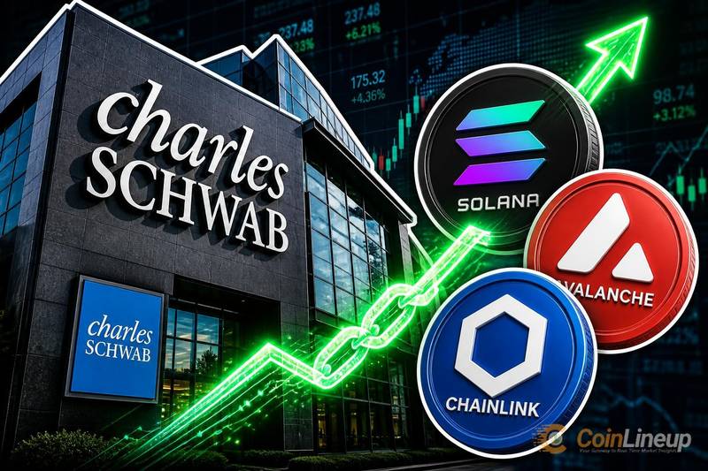 Charles Schwab планирует добавить торговлю SOL, AVAX и LINK в криптовалютные счета