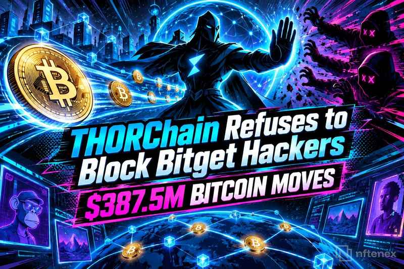 THORChain отказался блокировать предполагаемых хакеров Bitget и перевод $387,5 млн в биткоин