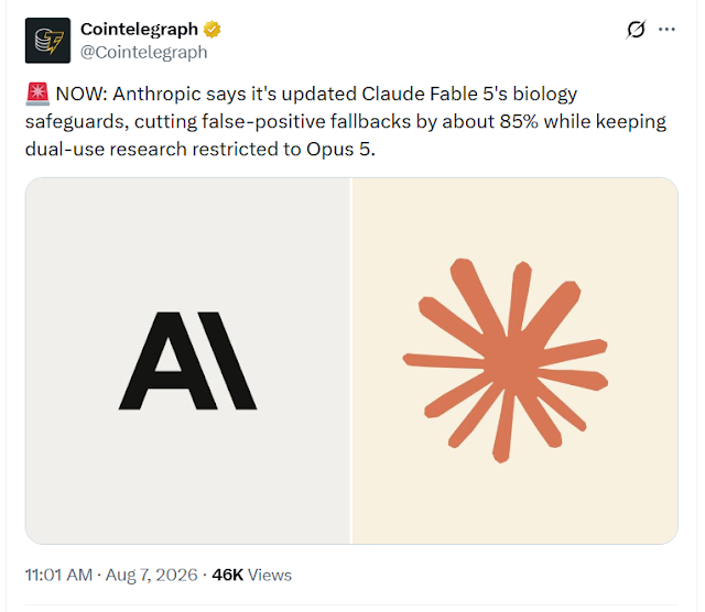 Anthropic Updates Claude Fable 5 Biology Safeguards to Reduce False Positives
