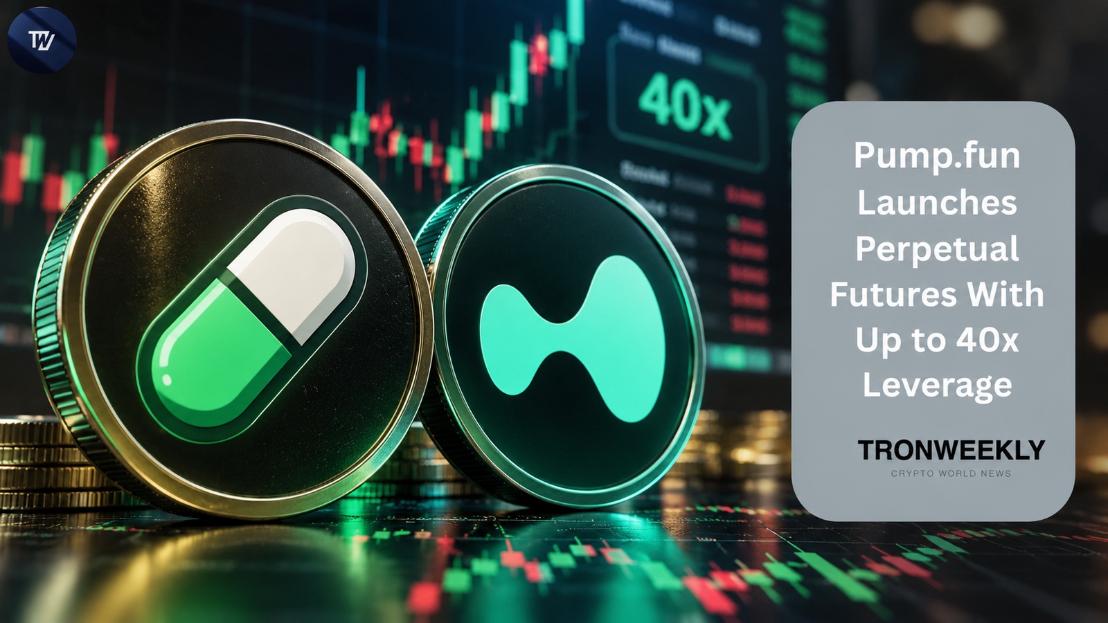 Pump.fun запускает бессрочные фьючерсы с плечом до 40x через Hyperliquid