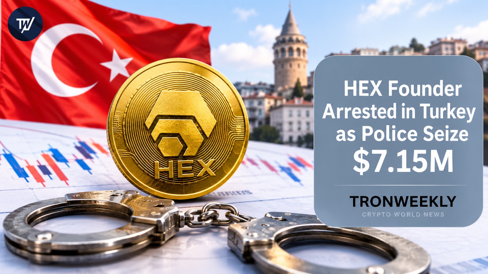 Założyciel HEX Richard Heart aresztowany w Stambule, turecka policja przejęła 7,15 mln dolarów