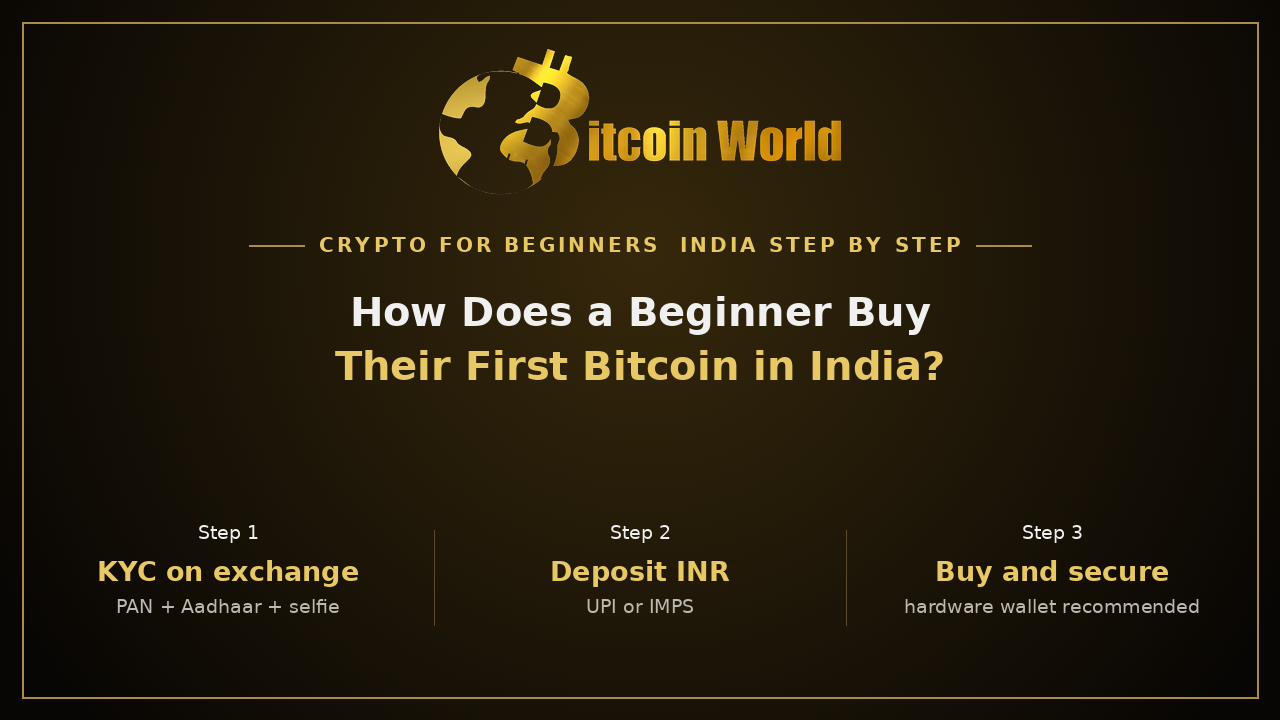 Cómo pueden los principiantes comprar su primer Bitcoin en India