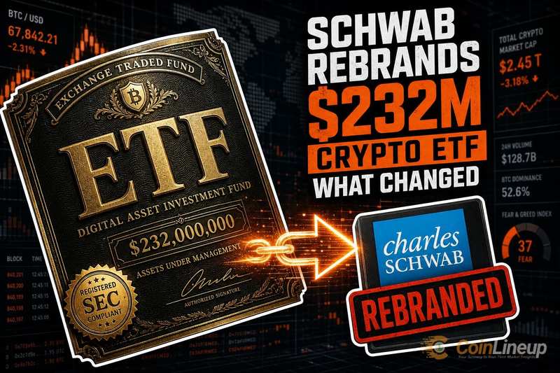 Schwab rebaptise un ETF crypto de 232 millions de dollars