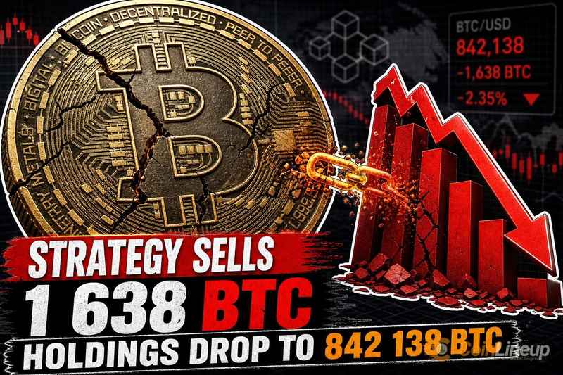 Strategy Sells 1,638 BTC, Reducing Total Holdings to 842,138 BTC