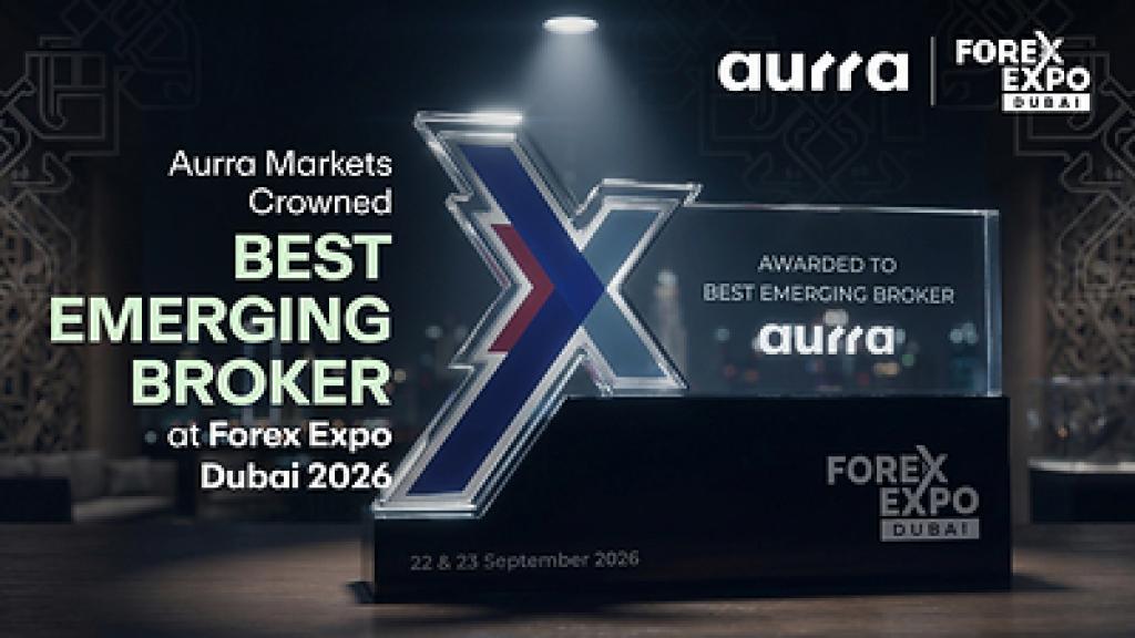 Aurra Markets Wins 'Best Emerging Broker' Award at Forex Expo Dubai 2026