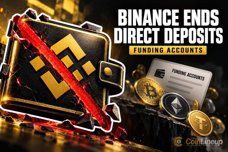 Binance kończy bezpośrednie wpłaty kryptowalut na konta Funding