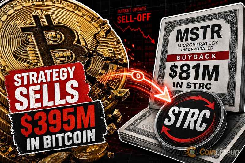 Strategy出售價值3.95億美元的比特幣與MSTR股票,回購8,100萬美元STRC
