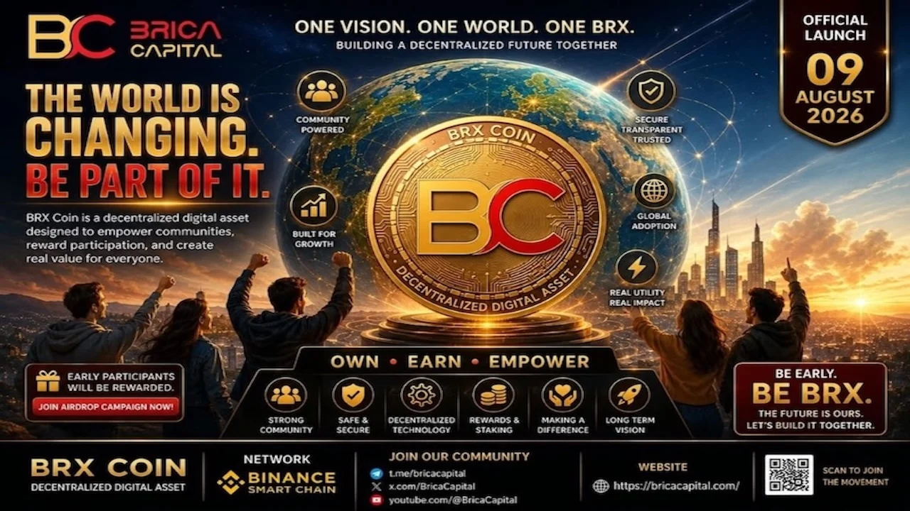 BRICA Capital запустит монету BRX на PancakeSwap с ликвидностью $500 000 и 100% заблокированных LP-токенов
