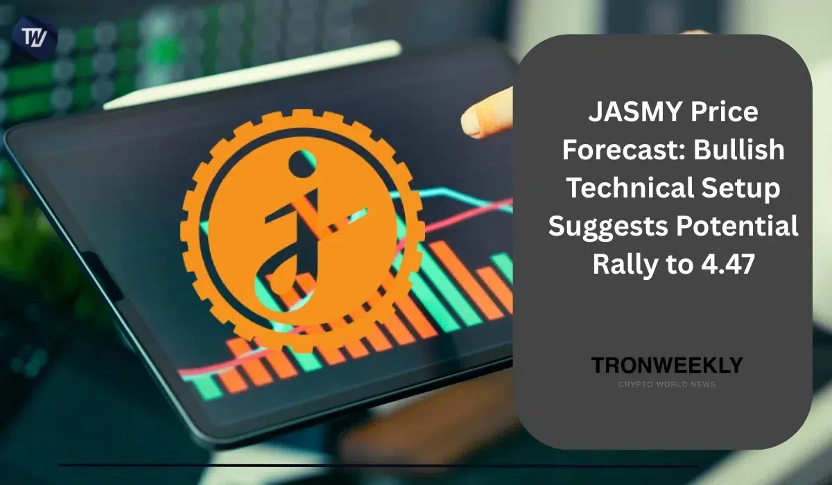 La configurazione tecnica di JASMY alimenta previsioni rialziste, con gli analisti attenti al target di $4.47