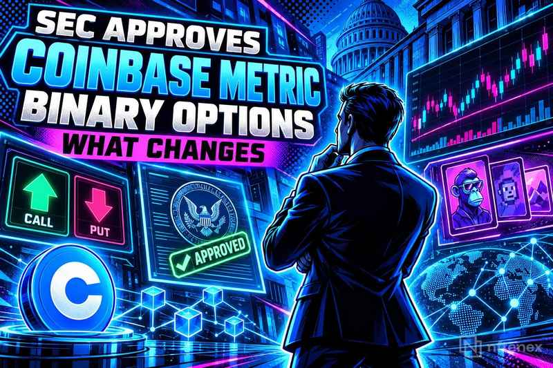 La SEC approva opzioni binarie legate ai metrici operativi di Coinbase, non ai prezzi dei token