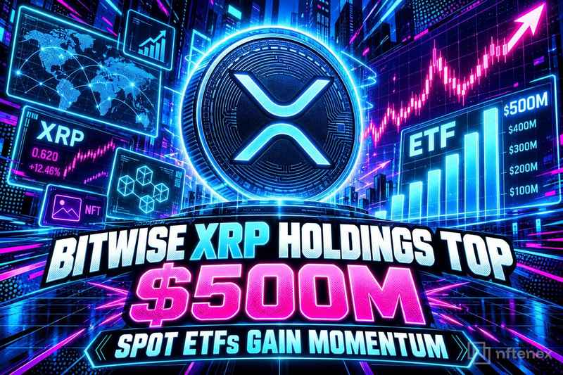 BitwiseのXRP ETF保有高が5億ドルを突破、スポットRipple ETFが勢いを維持