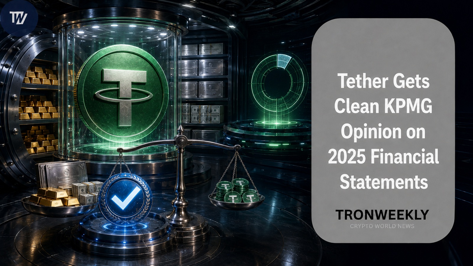 Tether obtient un avis sans réserve de KPMG sur ses états financiers 2025 à l'issue de son premier audit complet