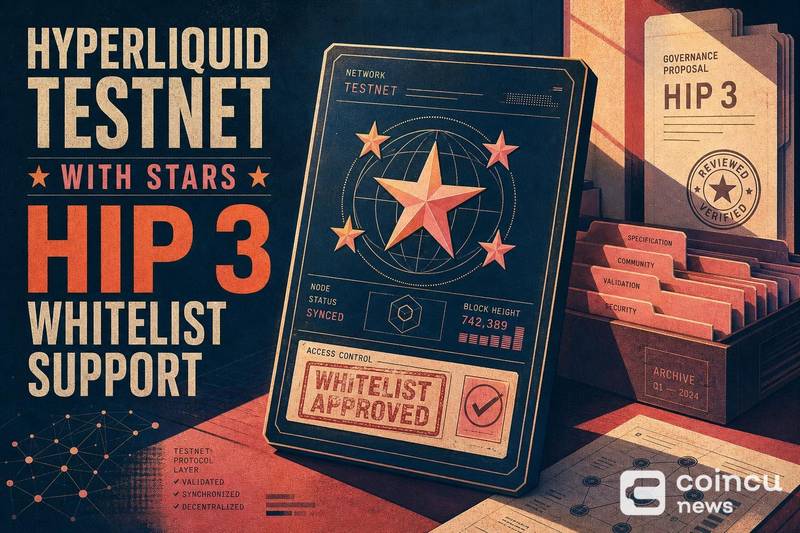 Тестовая сеть Hyperliquid добавила функцию Stars и поддержку whitelist для HIP-3 DEX