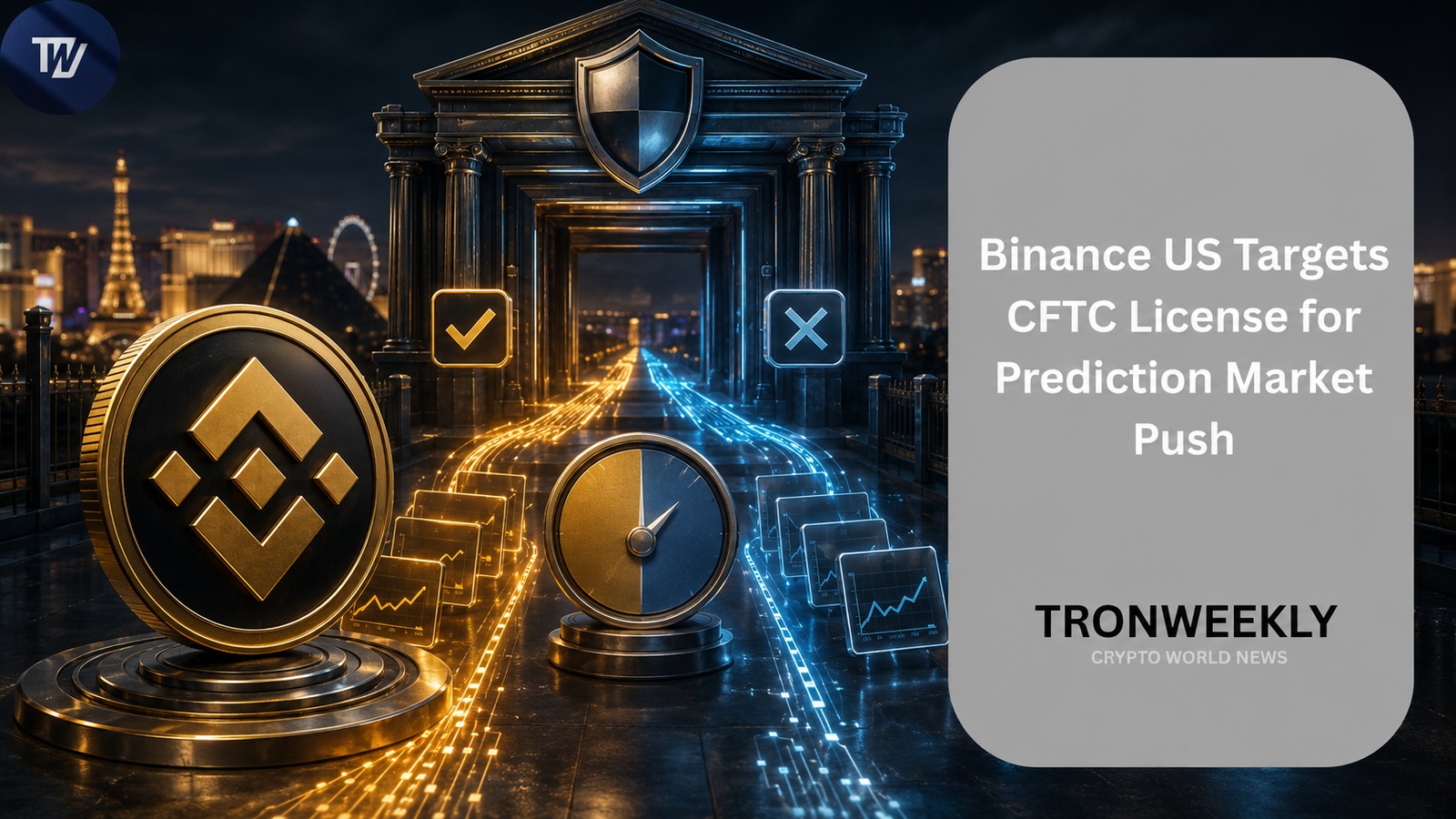 Binance.US intende richiedere la licenza CFTC come Designated Contract Market per l'espansione nei mercati di previsione