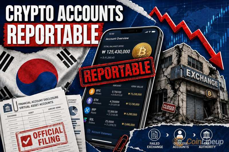 South Korea: Overseas Crypto Accounts at Bankrupt Exchanges Remain Reportable