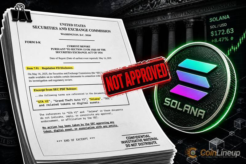 SEC 托管的 PDF 提及與 GTA VI 相關的 Solana 代幣，但未顯示 Rockstar 或 Take-Two 批准