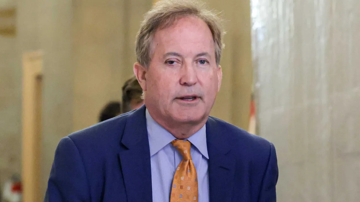 Ken Paxton Drowns Out Heckler's Questions About Child Sex Abuse Plea Deal with 'USA' Chant at Houston Rally