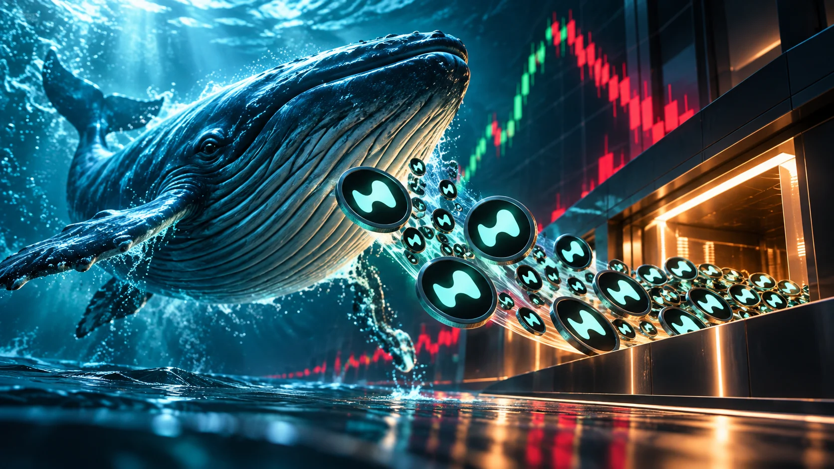 HYPEの巨鯨が2,100万ドル超を取引所へ移送、価格下落の中でバイバックは継続