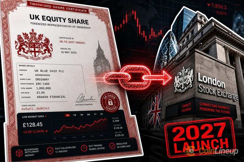 London Stock Exchange e Payward pianificano il lancio di azioni britanniche tokenizzate per il 2027