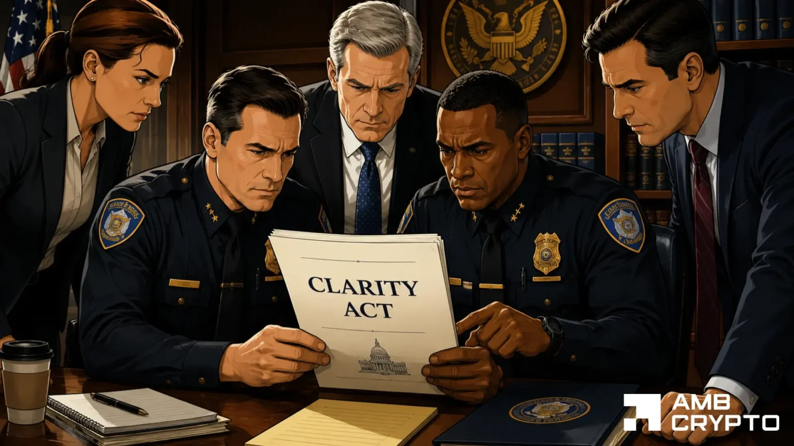 Gruppo di polizia e associazione crypto sostengono la versione rivista del CLARITY Act mentre il consenso si amplia